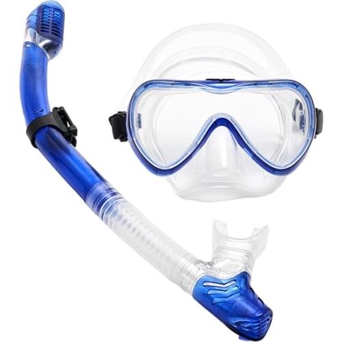 Snorkeling Mask Breathing Tube Set Anti Fog Goggles With Snorkel Full Dry Tube Underwater Swimming Diving Accessories
