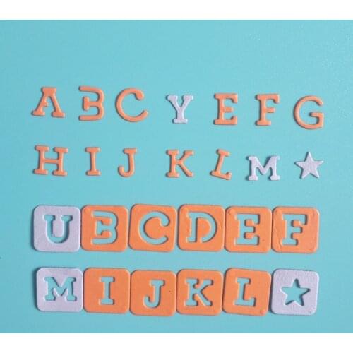 Troquelado de metal con 26 letras y símbolos para manualidades, troquelado con letras y símbolos para manualidades