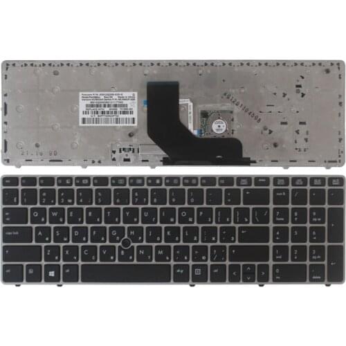 New Russian Keyboard for HP EliteBook 8560p 8570P 8560B 6560b 6565b 6560P RU laptop keyboard With the mouse pole 701986-251