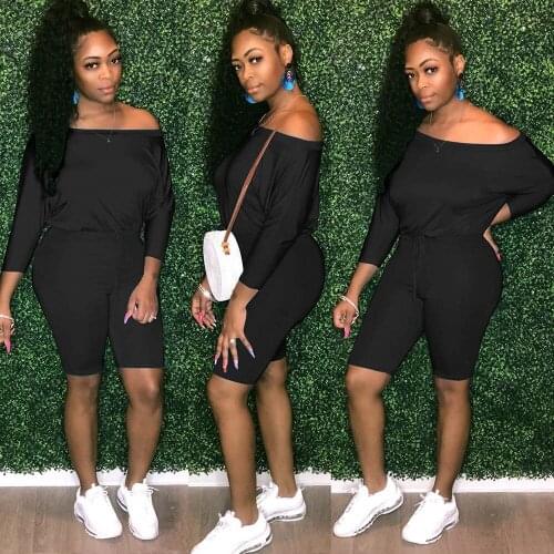 Slim collar collar bandage jumpsuit nightclub outfit