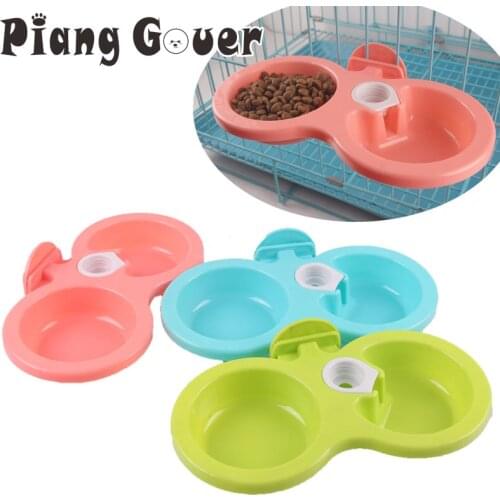 Suspended Food Dog Bowl Hang Cat Double Bowl Pet Bowl Feeder Supplies