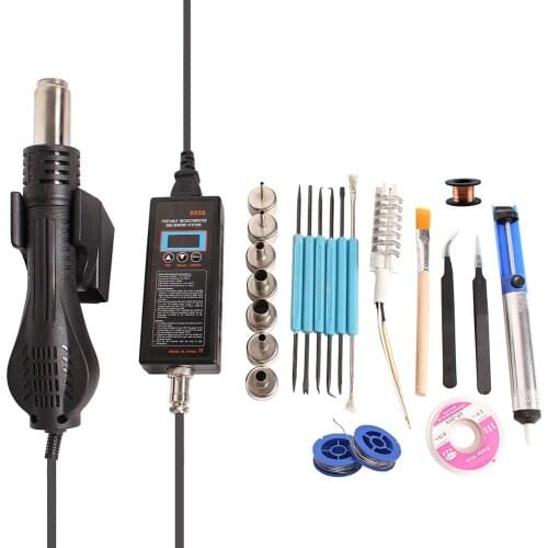 8858 110V/220V Portable BGA Rework Solder Station Hot Air Gun Blower Welding Repair Tool Heat Gun