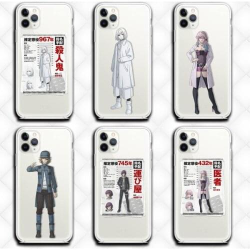 Anime akudama drive Phone Case Clear for iphone 12 11 Pro max mini XS 8 7 6 6S Plus X 5S SE 2020 XR cover