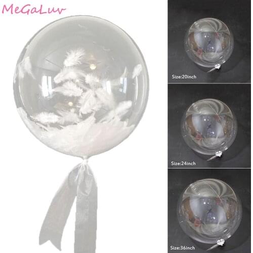 5/10pcs 12/18/20/24 inch Transparent Bobo Balloons Bubble Ballon Birthday Party Decor Wedding Decorations Clear Balloon Globos