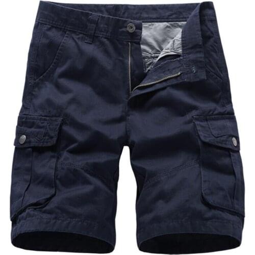 100% Cotton Summer Casual Shorts Men Bermuda masculina Male New Men Baggy Military Zipper Pants breeches Male Tactical Shorts
