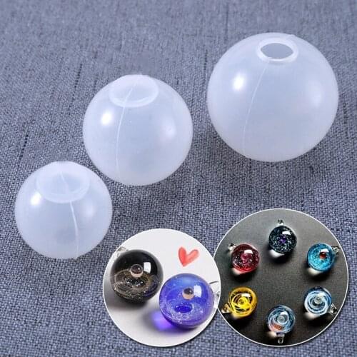 DIY Crystal Ball Silicone Molds for Epoxy Resin Casting Molds Jewelry Pendant Accessories Crafts Making Tool 20mm 25mm 30mm