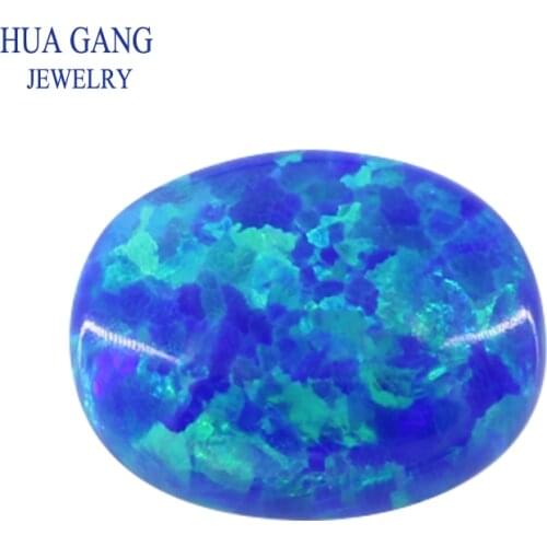 OP27 Opal Loose Stones Oval Shape Base Cabochon Created Opal Beads Semi-Precious Stones For Jewelry Making 3x5mm-10x14mmmm
