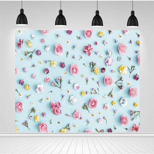 Scopiso Pink Flower Newborn Baby Portrait Backdrop Vinyl Photography Backdrops Photographic Background For Photo Studio Shoot