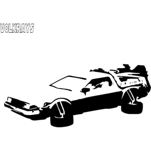 Volkrays Personality Car Sticker Back To The In Future 2016 Accessories Reflective Vinyl Decal Black/Silver,6cm*16cm