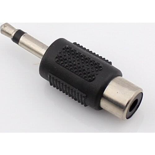 100pcs/3.5mm Male Jack Mono Soundtrack to AV Adapter RCA Female Plug Connector
