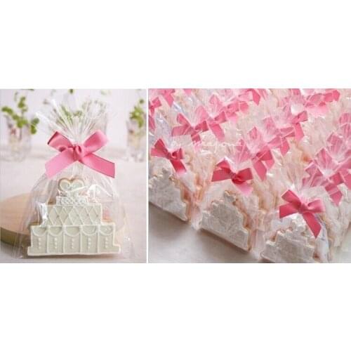 100pcs/ lot Cookie Packaging Basic Transparent Plastic Bags for Biscuits Snack Baking Package No self (flat) packing 12*25CM