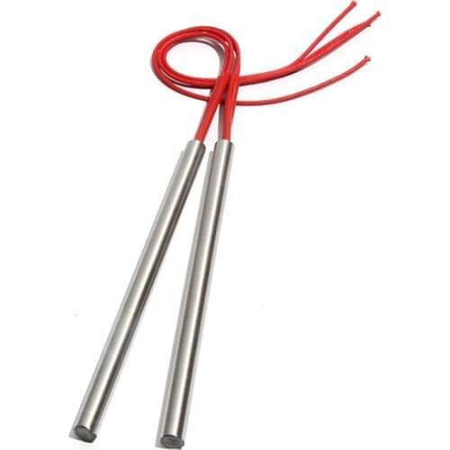 5PCS 20mm 225~255mm 201SUS Cartridge Heaters 1100W/1200W/1250W Single Head Dual Heating Tube Resistance Element