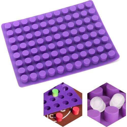 88 Cavities Mini Round Mini Cheese Cakes Molds Baking Silicone Mold for Chocolate Truffle Jelly and Candy Ice Mold