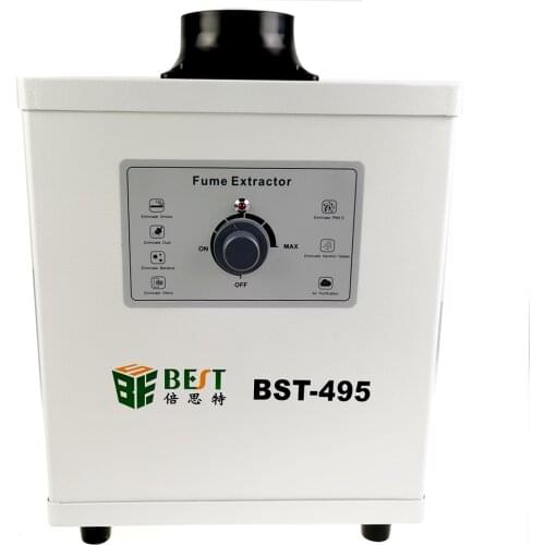 BEST-495 Soldering tin smoke purifier electronic soldering iron smoking apparatus strong suction air