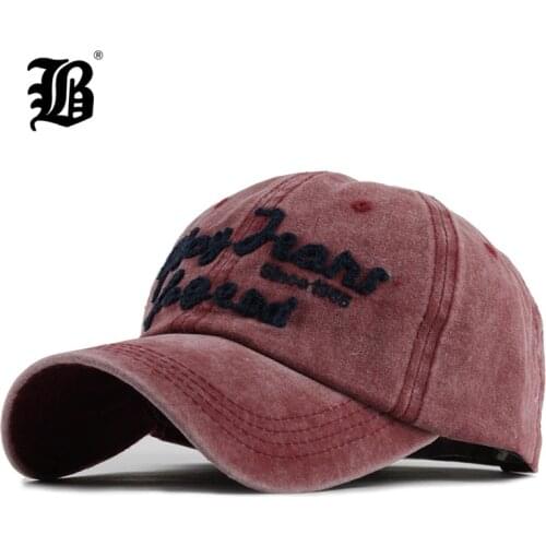 [FLB] mens Baseball Cap Snapback Hats For women Hip hop Gorras Embroidered washed Hat Caps Casquette Bone Brand cap Retro F121