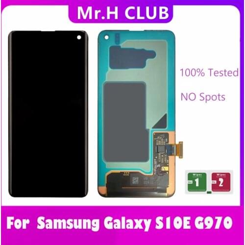 Original Quality AMOLED with Frame For SAMSUNG Galaxy S10E G970F/DS G970U G970W SM-G9700 Display Touch Screen Digitizer Assembly