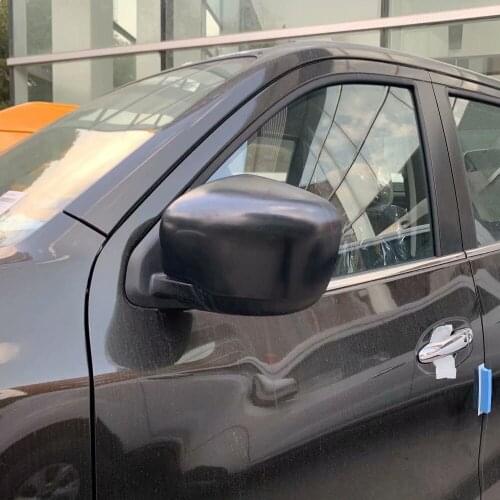 For Nissan Navara NP300 2017 2018 2019 Carbon Fiber Car Side Door Rearview Mirror Cap Decoration Cover Car Accessories