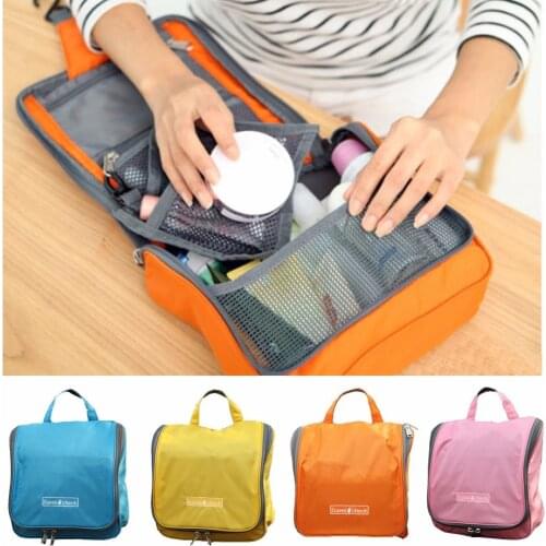 Travel Accessories Cosmetic Bag Large Capacity Toilet Waterproof Make Up Bathing Package Hanging Pouch Storage Sorting Organizer