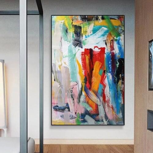 Jackson Pollock Squre Artwork Living Room Art Painting Gifts Large Wall Art Handmade Painting Jackson Pollock Inspired Art