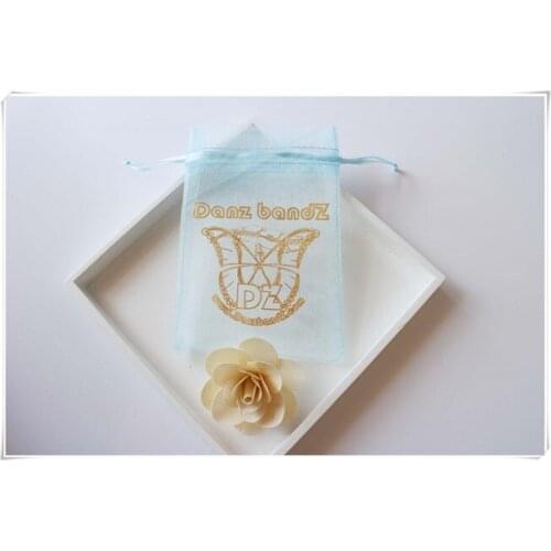 Customized logo organza gift bag Organza pouch Organza drawstring bags Wedding Jewelry Packaging