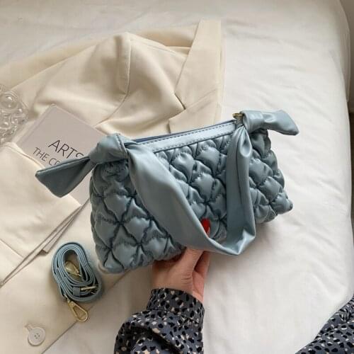 Folded small bag female 2021 summer new style Korean fairy messenger bag Fashion western style one-shoulder chain women bag