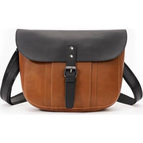 Fashion PU Leather Men Shoulder Bag Crazy Horse Leather Mens Messenger Bags Casual Male Crossbody Bag IPAD Phone Small Handbag