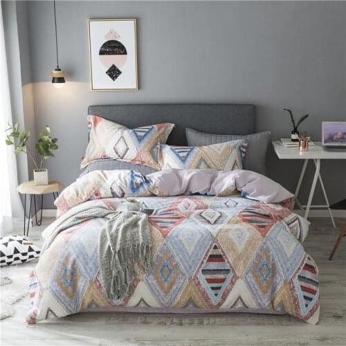 IvaRose Wholesale High Quality Duvet Cover 4 pcs Queen king Size Set of Bed Linen Luxury Bedding Set gray Bed Linen bed sheet