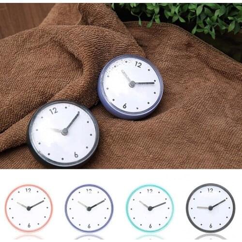 Bathroom Kitchen Waterproof Suction Cup Wall Clock Decor Shower Timer Decor