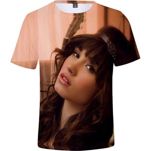 New Fashion 3D Demi Lovato T Shirt Harajuku Demi Lovato Tshirt Women Clothes Streetwear Harajuku Short Sleeve Kpop Street Style