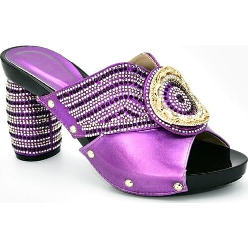 New Fashion Plus Size Shoes Women Heel Fashion Shoes Women Shoes Decorated with Rhinestone High Heels Slip on Party Pumps