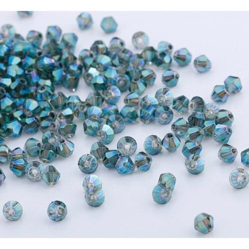 Wholesale #5301 3mm 1000pcs Glass Crystals Beads Bicone Faceted Bead loose Spacer Beads DIY Jewelry Making #212