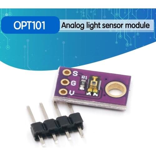 OPT101 Light Analog Light Intensity Sensor Module Single Chip Photoelectric Diode 14KHz CJMCU-101 TEMT6000