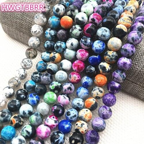 Wholesale 8mm Natural Agat Stone Bead Loose Spacer Beads For Jewelry Making For Bracelet Necklace