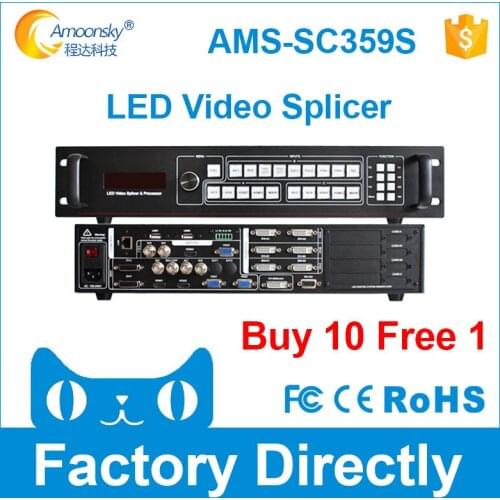 Quad outputs video processor similar to LED rgb display video audio processor novastar vx5s for rental wall p4.8