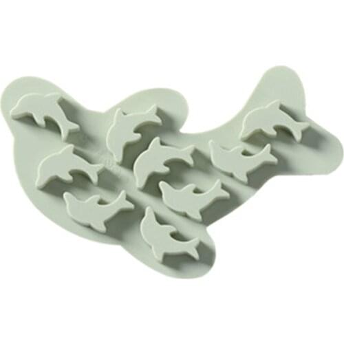 Ice Mold Silicone Cute Dolphin Shape Ice Mould Chocolate Mould Kitchen Gadge E7
