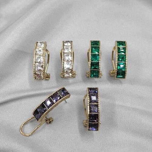 United States with Qingdao jewelry earring personality fashion popular fashionable glass earrings earrings female D99