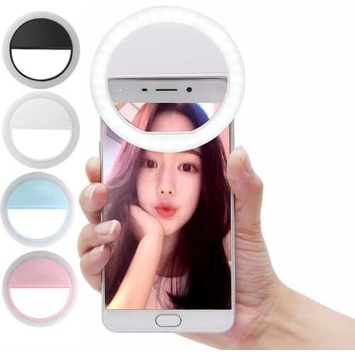 Beauty Selfie Led Light Camera Phone Photography Selfie Light for Xiaomi iPhone Sumsang Smartphone not included the battery
