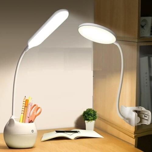 2021 Clip Light Led Rechargeable Eye Protection Learning Childrens College Dormitory Table Lamp Bedroom Bedside Lamp
