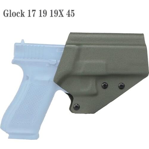 Tactical Kydex Gun Holster for Glock 17/19/19X/45 with QLS 19 22 Waist Belt Pistol Case Holster Hunting Accessories