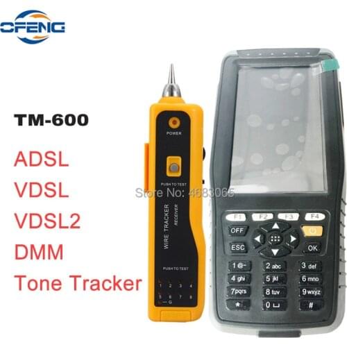 TM-600 VDSL VDSL2 Tester ADSL WAN & LAN Tester xDSL Line Test Equipment With Basic Version + Tone Tracker Function