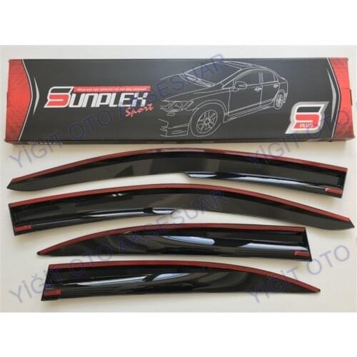 For OPEL VECTRA C Rain Wind Deflector 2002-2009 Sunshade Curtains Car Windshield Auto Accessory Universal Spilitter Mud Flaps