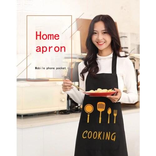 Waterproof Apron, Kitchen Oil-Proof Protective Cooking Apron with Large Pocket for Men Women Black/Brown/Green