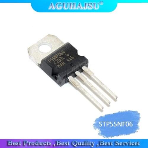10PCS STP55NF06 TO-220 P55NF06 TO220 new 50A60V field effect MOS tube