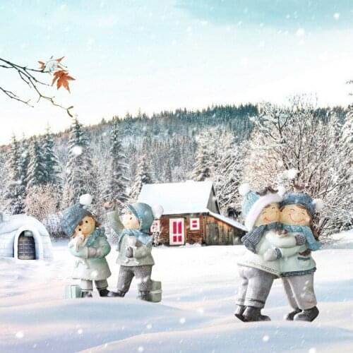 2 Pieces/Set) Resin Boy Girl Figurines Creative Home TV Cabinet Wine Rack Home Decoration Accessories Furnishings