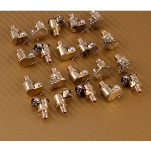 20Pcs M6x1mm Metric Male Thread Brass Grease Oil Cup Oiler Spring Flip Cap Port Cover for Hit Miss Engine