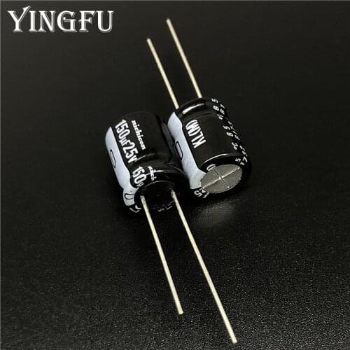 10pcs/100pcs 120uF 25V NICHICON KL Series 10x12.5mm Low Leakage Current 25V120uF Aluminum Electrolytic capacitor