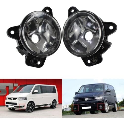 ANGRONG 2x FRONT BUMPER FOG LIGHT LAMP WITHOUT BULB For VW T5 TRANSPORTER CRAFTER POLO 9N SKODA