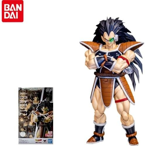 BANDAI SHF Anime Dragon Ball Z Raditz Joint Movable Collection Model Action Figure Toys Christmas Gifts Kids