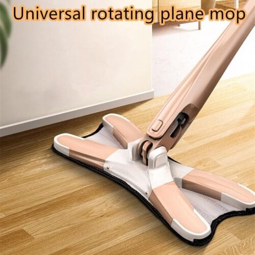 Household hand-free washable flat universal rotating lazy mop no-wash wet and dry mop