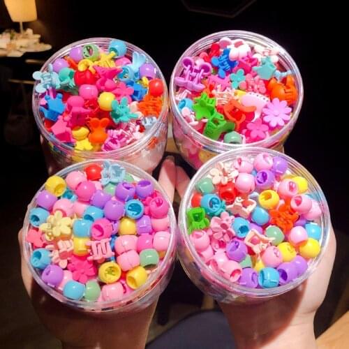 10/50/100 Pcs/Box Children Cute Colorful Cartoon Flower Hair Claws Baby Girls Lovely Sweet Small Claw Clamp Kid Hair Accessories